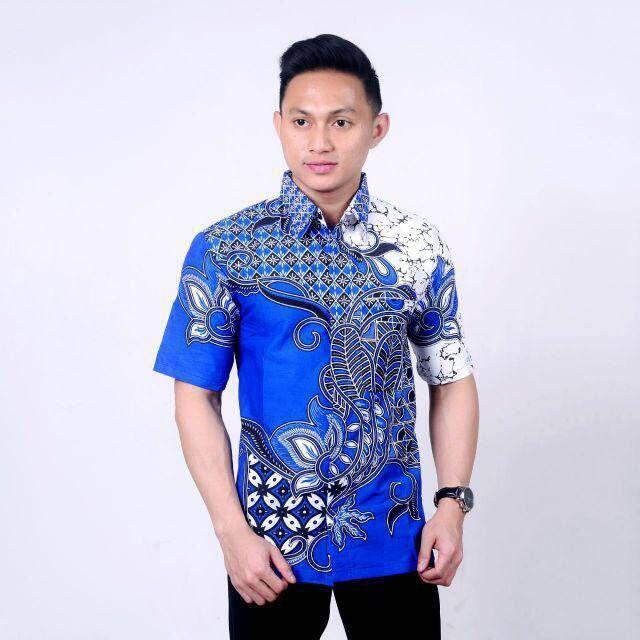 Bisa COD Kemeja Batik Lengan Pendek Baju Batik Buat Kondangan Hajatan Pelandang Kantoran Dan Seragam