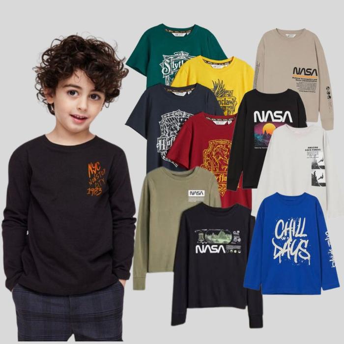 Abh176 HM Kaos Anak laki-laki 8 10 12 14 TAHUN JUNIOR