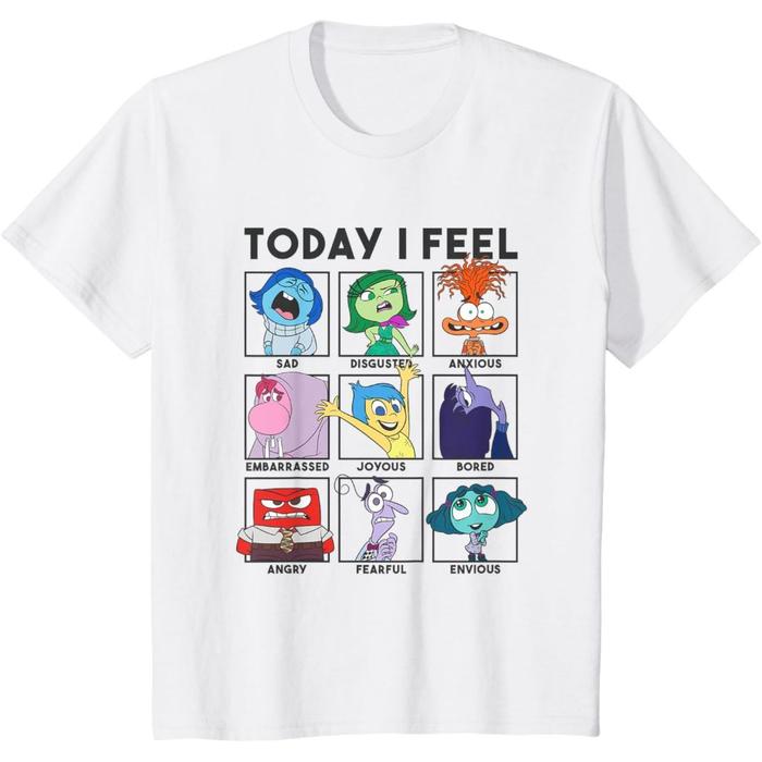 Kaos Anak Disney Pixar Inside Out 2 Today I Feel... Vintage Panels T-Shirt