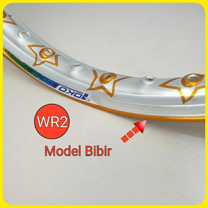 Velg aluminium ring 17 Merk YOKO , Model STAR (WR=model bi) 140x17 velg 2tone