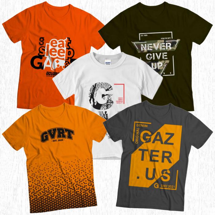 NRA Paket 5Pcs Kaos Anak Laki-Laki 1-12 Tahun / Baju Anak Laki-Laki