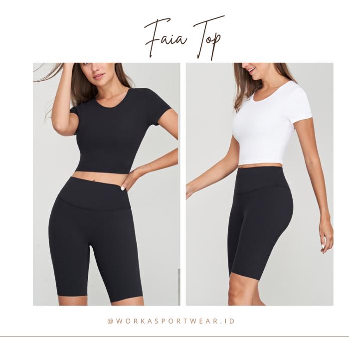 WORKASPORTWEAR.ID - FAIA TOP - CROP TOP OLAHRAGA S