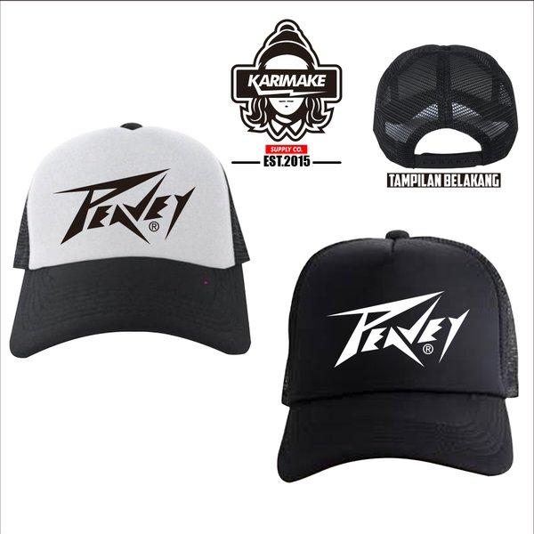 Topi Trucker Peavey Logo Topi Jaring - Karimake