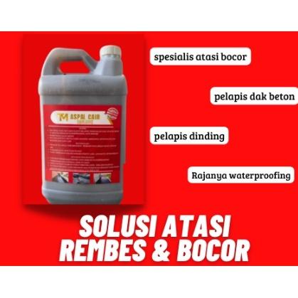 Aspal cair 5kg emulsion dan bakar waterprofing Terlaris.