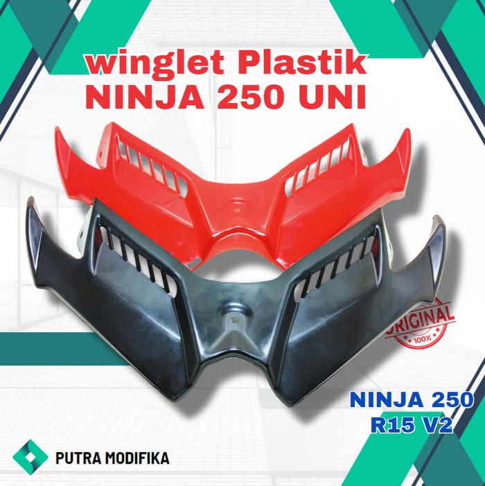 Ready Stok Warna ; Hitam Biru Merah Putih Hitam Dop Winglet R15 Lama V1 V2 Model Terbaru.