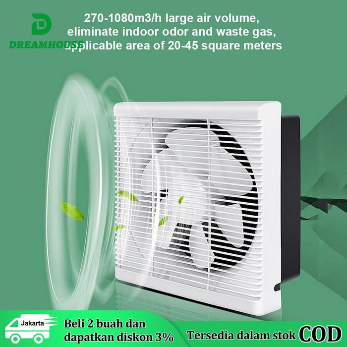 Produk Exhaust Fan Kipas Angin Hexos Plafon 6 inch / 8 inch kipas atap kipas kamar mandi kipas dapur