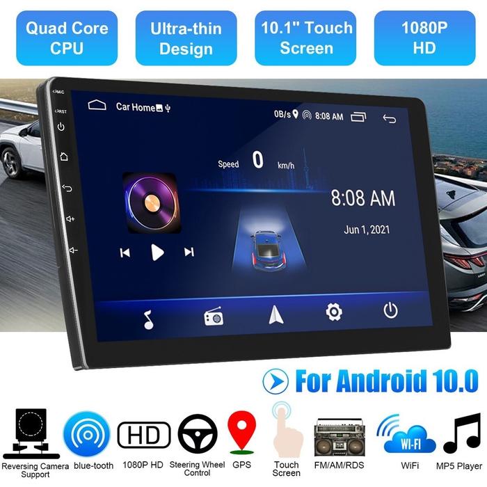 Produk 4GB+32GB/ 2GB+32GB 7/9/10 Inch Android 12 Radio Stereo Mobil 4+32GB ROM Bluetooth WiFi GPS Na