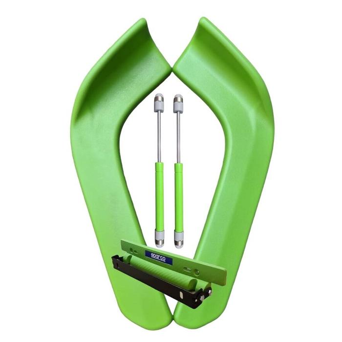 1SET PAKET WINGLET+HIDROLIS+DUDUKAN PLAT BUMPER MOBILu