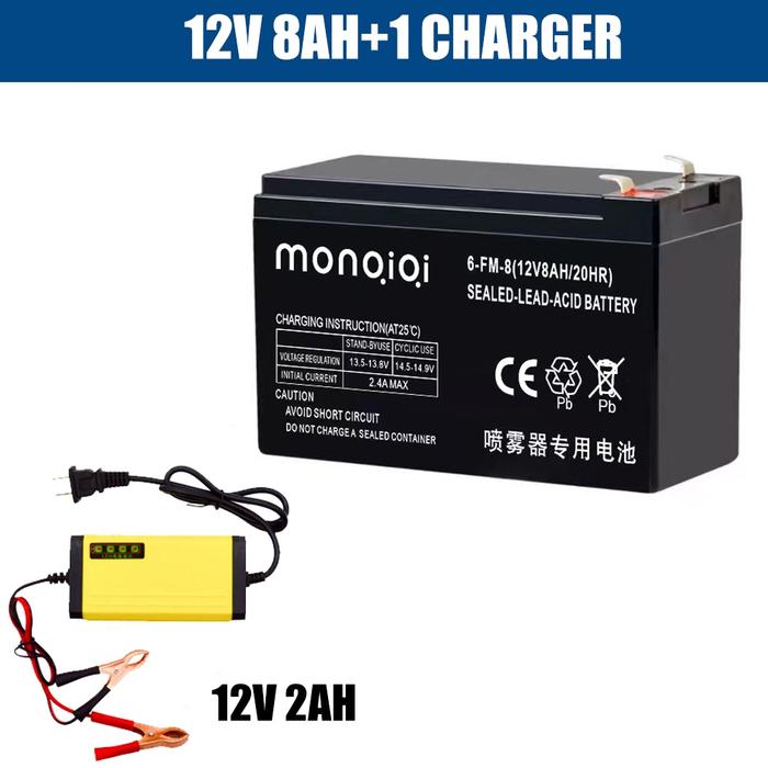 Produk Aki Kering Motor/Aki Kering Original 12V 12/8AH Baterai Accu Tangki Alat Semprot Sprayer Elek