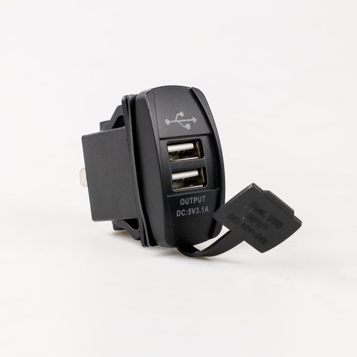 STORE ABADI - BISA COD - Soket Pengisi Daya Port USB Ganda 3,1 A, Soket Pengisi Daya Port USB Ganda 