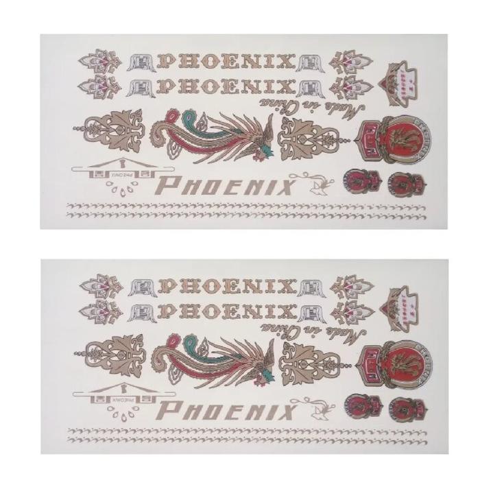 Stiker PHOENIX full set Sepeda Jengki dan Onthel