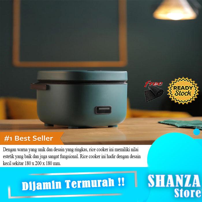 STORE ABADI - BISA COD - JIASHI Rice Cooker Mini 200W 800ml - Rice Cooker Minimalis Elegan TERLARIS