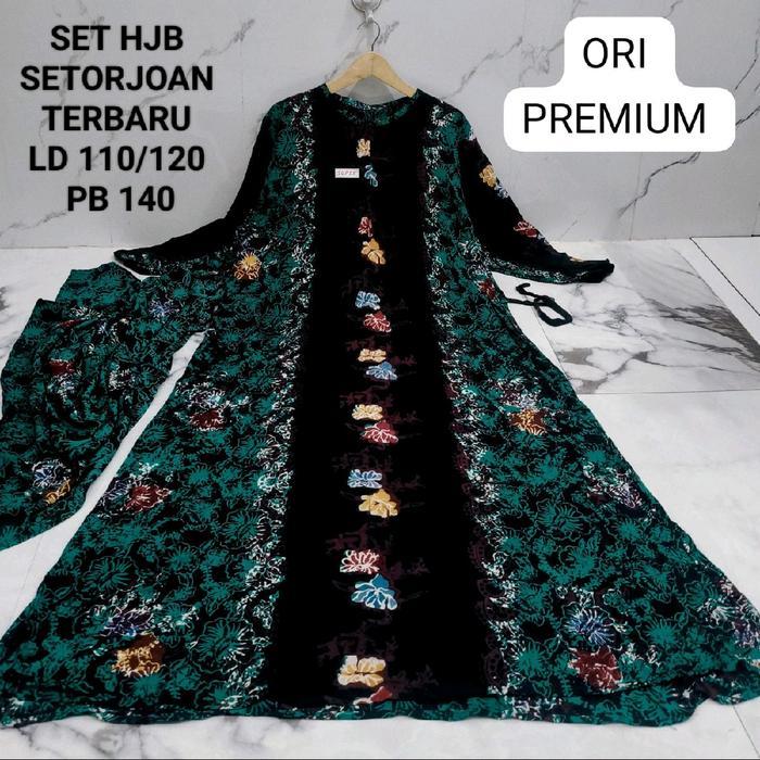 Terbaru!!! Gamis Muslim Setorjoan Set Hijab Warna Ori Ld 110-120 Bahan Tuwil Premium By Munzidah Rea