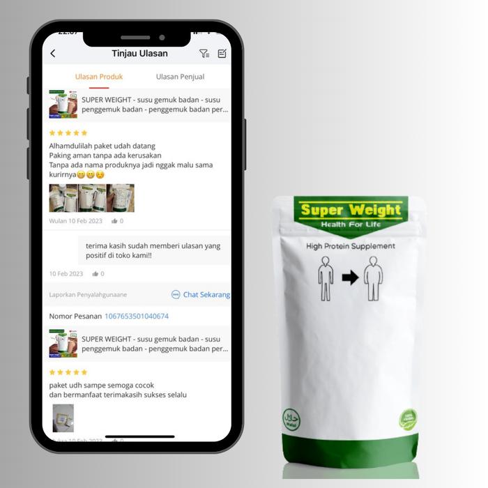 STORE ABADI - SUPER WEIGHT - Susu penggemuk badan - Susu penggemuk badan wanita - Susu penggemuk bad
