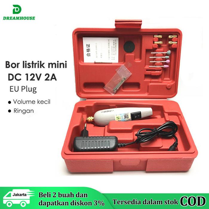 Produk Mini Gurinda 3.2mm 10W Mini Drill / Mini Bor Set Bor Grinder Kit/mini drill premium series bo