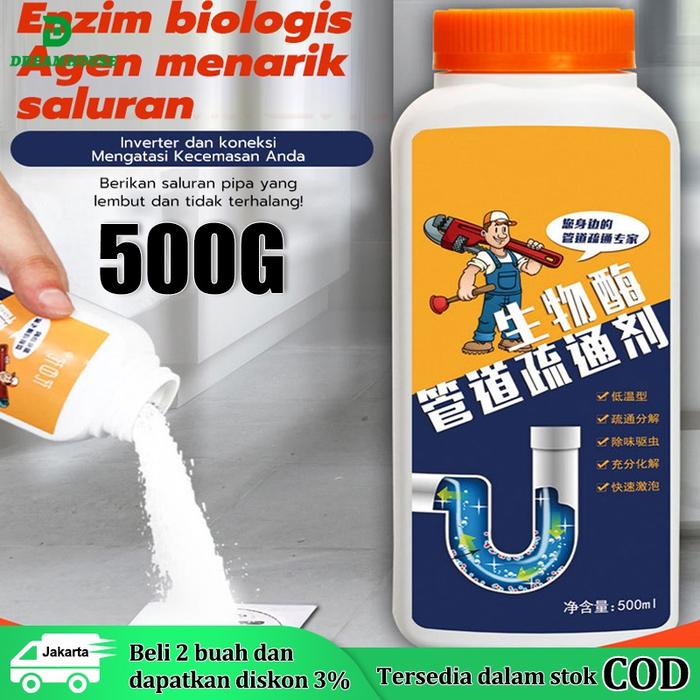 Produk Cairan anti sumbat 500gram - pelancar pipa - anti subat wc - cairan wc mampet - pelancar wc t