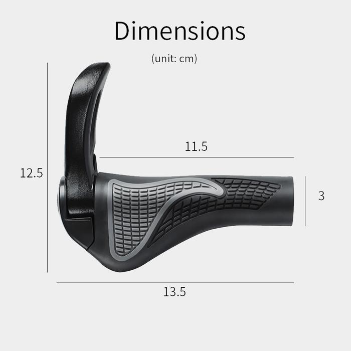 STORE ABADI - Handle Grip Sepeda Ergonomis Isi Sepasang - Handle Sepeda Ergonomis - Grip Sepeda Ergo