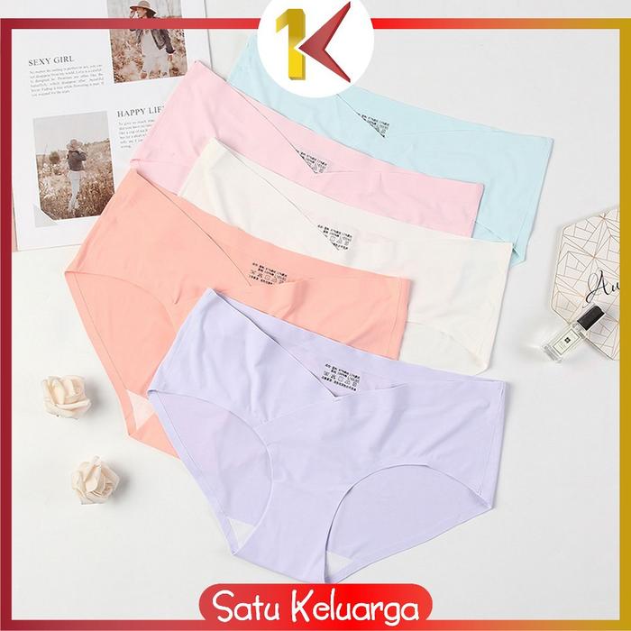 BN554 SK-P37 Celana Dalam Seamless Wanita V Shape Low Waist Panties CD