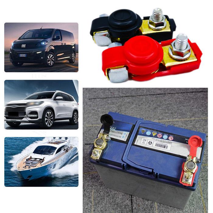 STORE ABADI - 2Pcs Kepala Aki Mobil / Terminal Aki / Klem Aki / Klem Accu N70 Tembaga Universal TERL