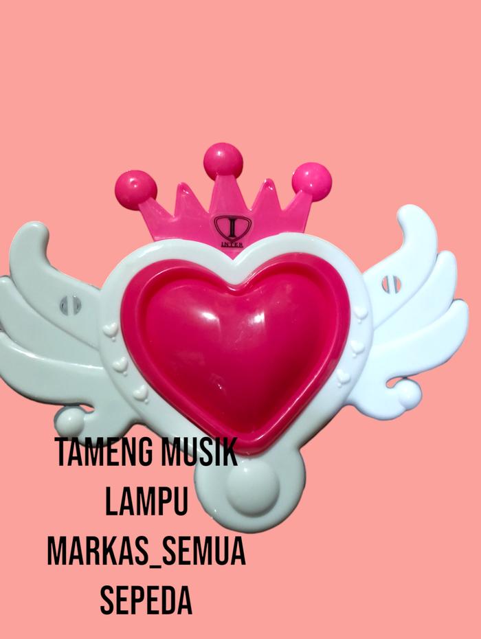 Tameng stang sepeda anak mini Ratu  musik dan lampu
