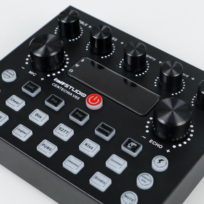 STORE ABADI - BISA COD - TaffSTUDIO Soundcard V8-S Bluetooth Digital Audio Microphone Support 12 Sou