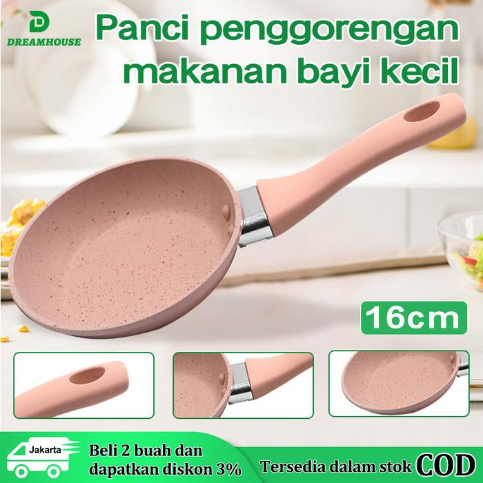 Produk 16CM Panci Susu Marble and Marble Series Frypan Panci Teflon Frypan warna / Frypan anti lengk