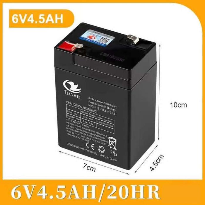 Produk aki kering 6v 4.5ah/ aki kering genset 6v 20ah/Aki Timbangan Digital VRLA SINUS 6V 4Ah 4.5Ah 