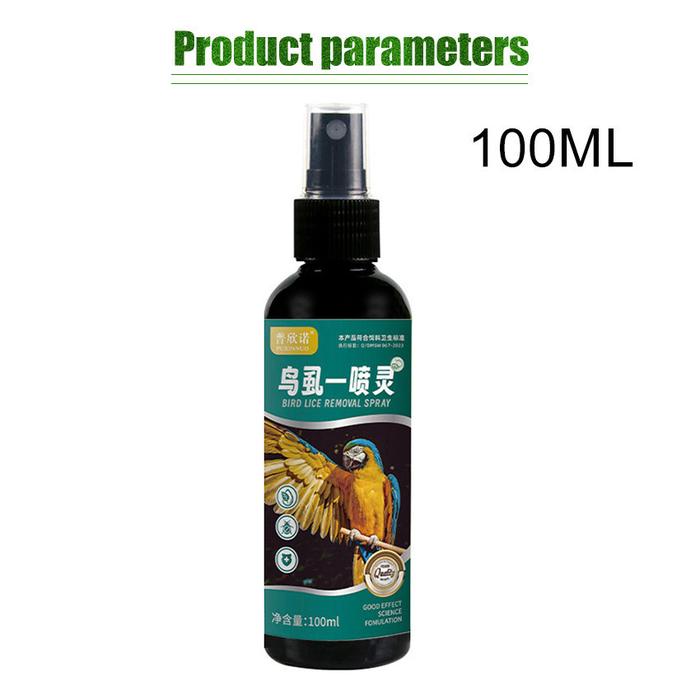 STORE ABADI - 100ml Bird Anthelmintics Kill Mites External Use Skin Problems Bird Loves Deodorize Sp