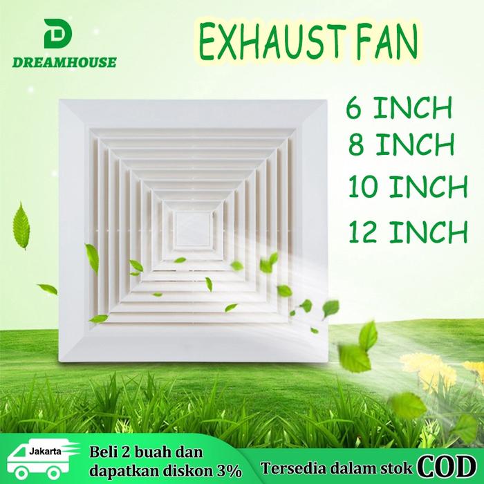 Produk 12inch exhaust fan/24.5cm*28.5cm heksos penyedot asap dapur/heksos penyedot ruangan/hexos pen