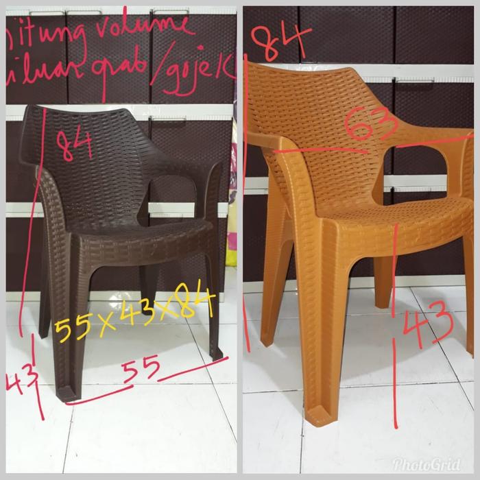 SET= 4 KURSI ROTAN + 1 MEJA TAMU BESAR ROTAN PLASTIK SUPER KUAT, TEBAL, TERLARIS, TERMURAH