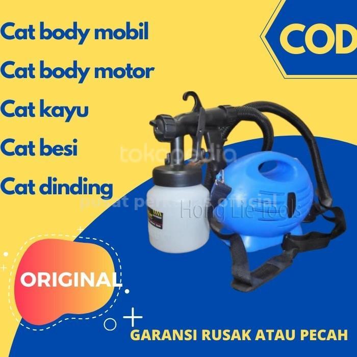 mesin sprayKOMPRESOR LISTRIK CAT MINI PAINT ZOOM SPRAY ALAT CAT SEMPROT - HOLIGANSTORE