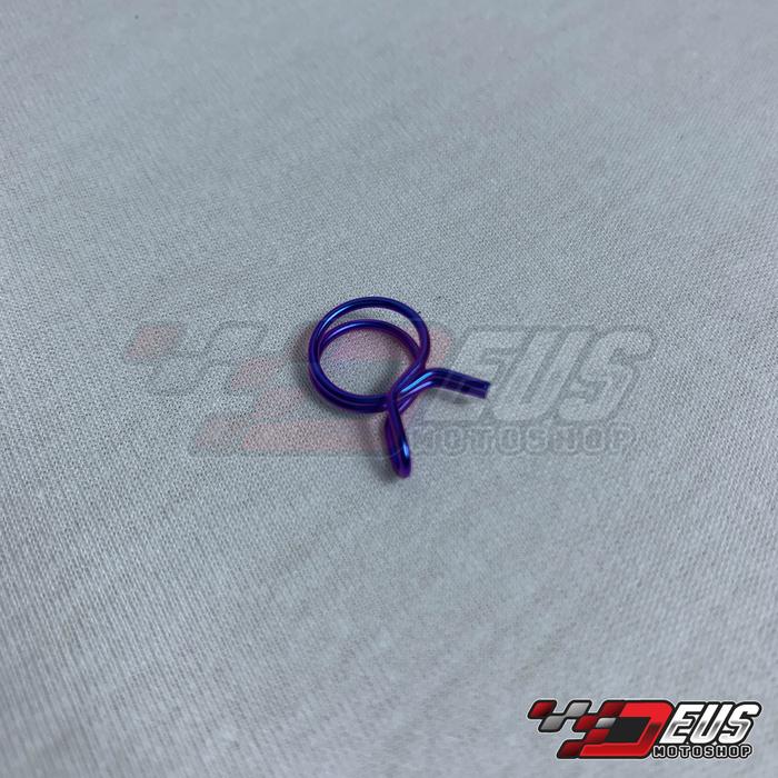 Klem Selang Fluid Tank Titanium UNIVERSAL / Klip Kleman Reservoir Tabung Rem Brembo Accossato RCB WR