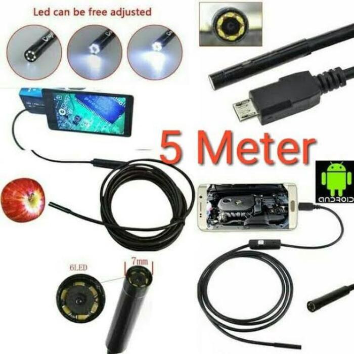 Kamera Camera Endoscope Endoskop Pengintai Pengintip Spy Android Mini KeciL