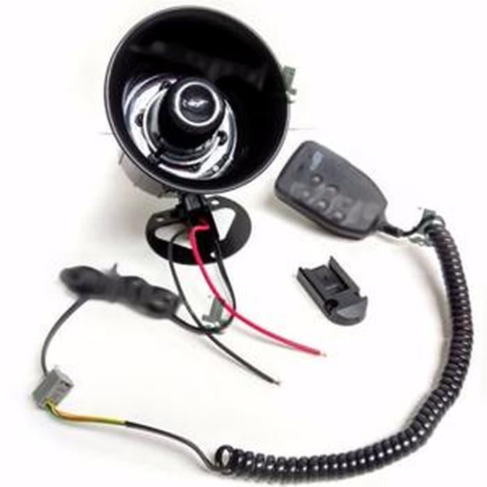 Klakson Sirine Motor Mobil Horn 12V Waterproof / Klakson Patwal Polisi Plus Microphone / lakson Toa