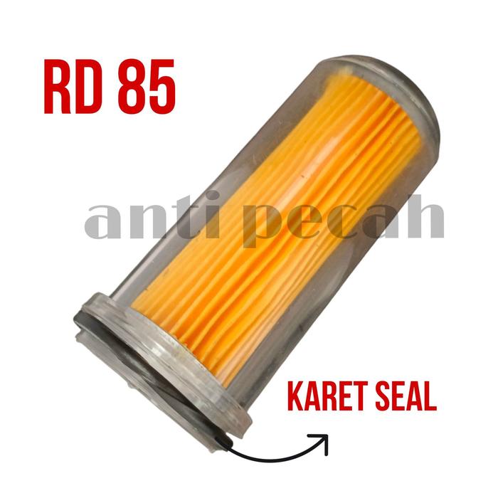 Paket Element Fuel Filter Saringan Solar Mesin Kubota RD45 RD85 Gelas + Saringan