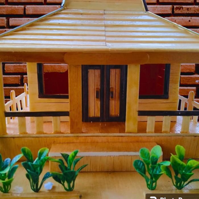 Best Seller Miniatur Rumah Stik Es Krim Joglo Adat Jawa