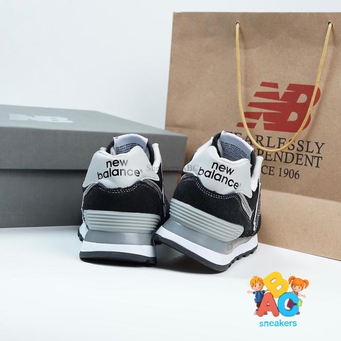 Sepatu 574 ML574EGK Black Grey unisex Sneakers ABC