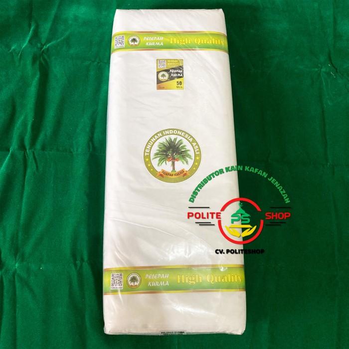 Dijual - Kain kafan mori 1 gulung 150cm x 50 meter cap Pelepah Kurma