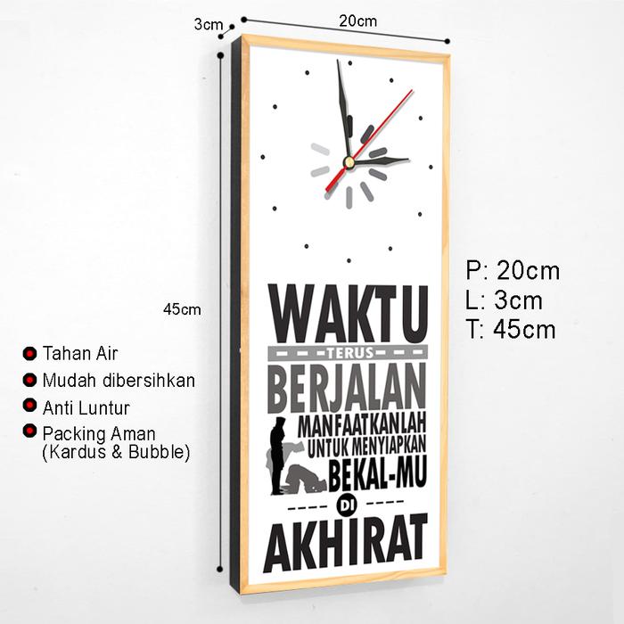 Jam Dinding Solatlah Nak Islami Dekorasi Hiasan Dinding Quotes Motivasi