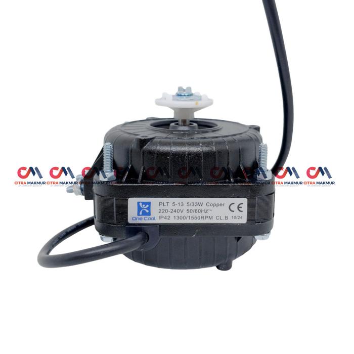 Motor Kondensor Showcase 5 Watt 5W Polytron Hitam Condenser Freezer Kulkas Dinamo Kipas Original