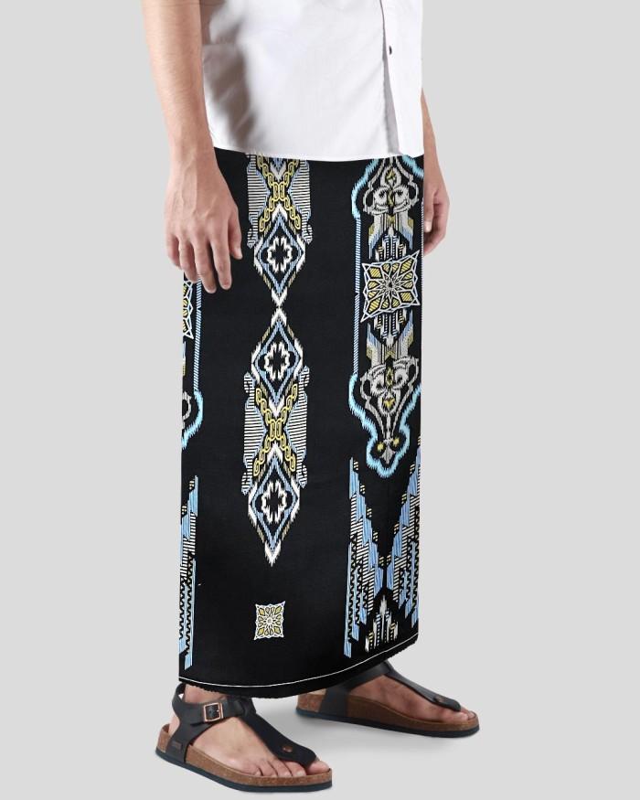 NEW SARUNG MANGGA GOLD KEMBANG DGW HITAM KUNING GKDGW42