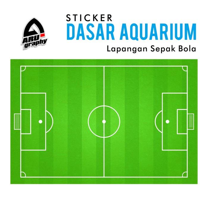 Stiker Aquarium untuk dasar tema lapangan bola stiker akuarium