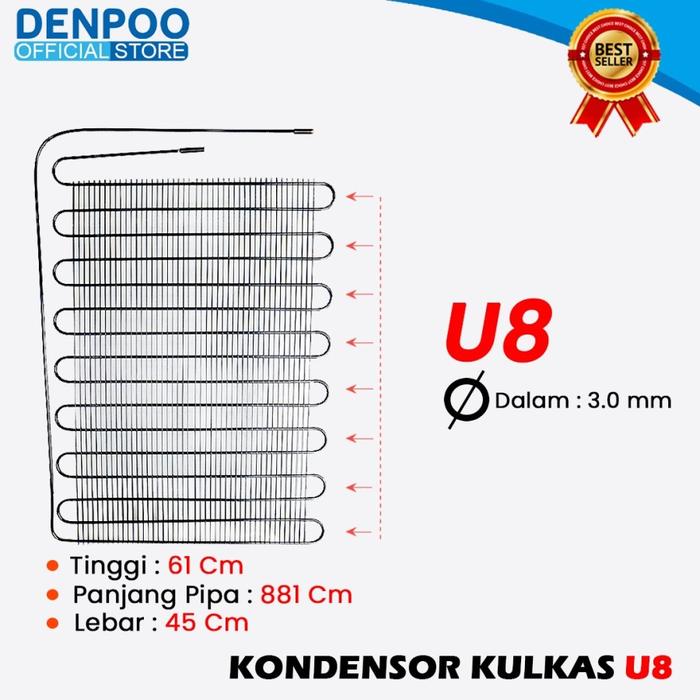 KONDENSOR KULKAS/SHOWCASE SEMUA MEREK CONDENSOR U8