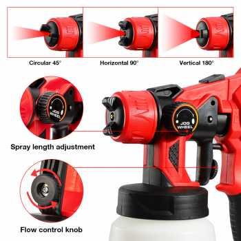 Spraygun Elektrik Semprotan Cat Listrik 800ml 550W untuk Mengecat Mobil,Furnitur Kayu,Dinding