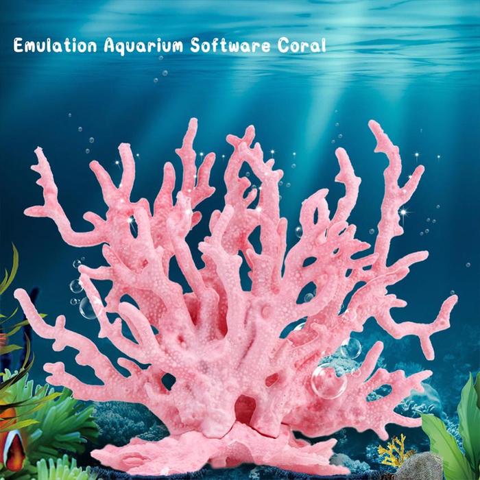 Karang Buat Aquarium Hiasan Aquarium Coral Bahan PVC Dekorasi Aquascape Ornamen Dekorasi Akuarium
