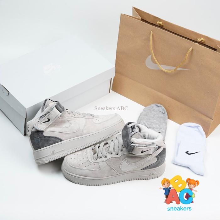 Nike Air Force 1 Mid X Reigning Champ Grey Sneakers ABC