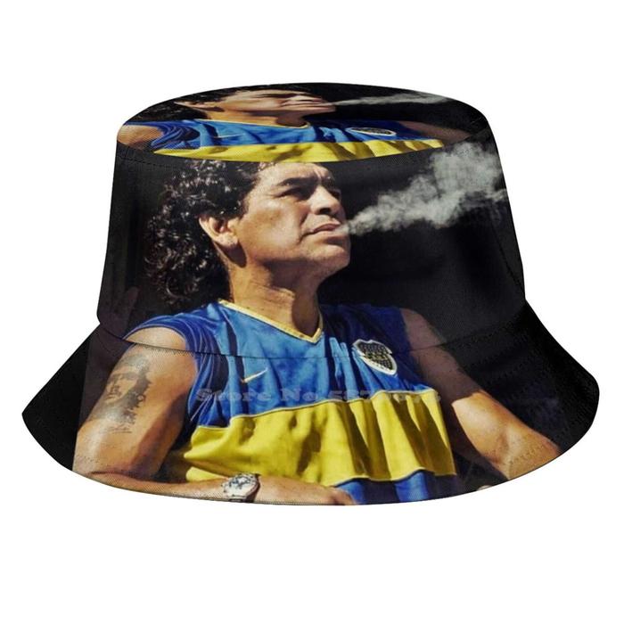 READY STOCK BALI Best Moment Smokes Sun Hat Topi Fisherman Cap Bucket Hats Diego Maradona Argentina 