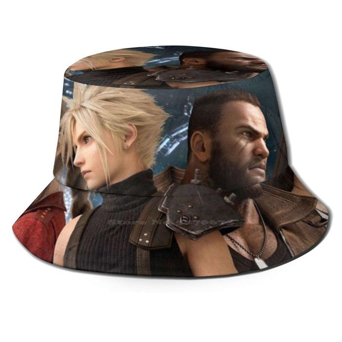 READY STOCK BALI Action Figure Sun Hat Topi Fisherman Cap Bucket Hats Ff7 Remake Final Fantasy Vii R