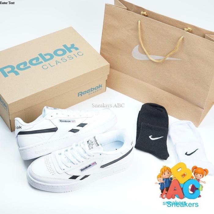 Reebok Club c 85 Vintage Revenge White Black Sneakers ABC