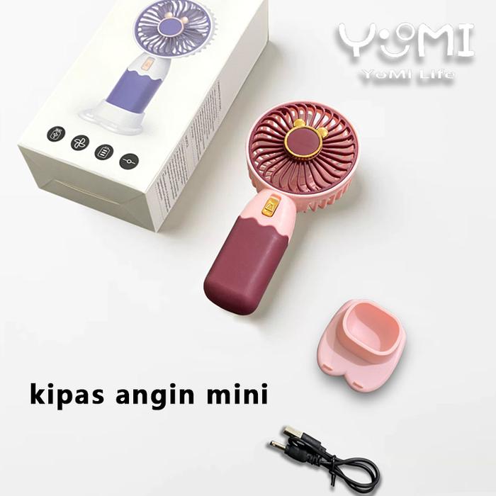 Kipas Angin Mini Genggang Cute / Mini Fan portable / Kipas Angin Mini Genggam tangan / kipas mini lu